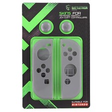 Etui de Protection Silicone Ergonomique Gris Joy-Con Joystick de Nintendo Switch