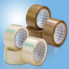 Lot de 36 rouleaux de ruban adhésif Rubans Adhésifs Havane ou Transparent 66m 