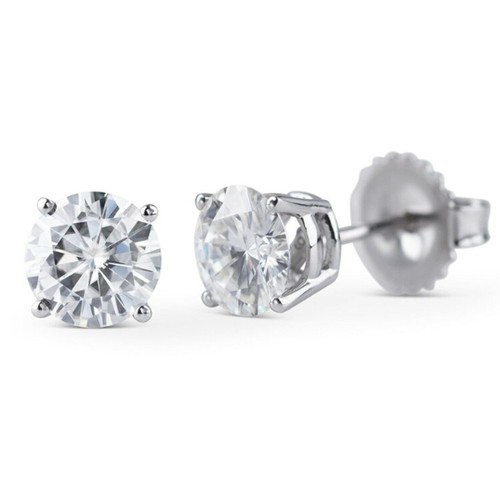 Clous solitaire diamant blanc