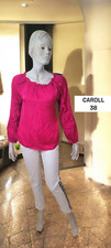 Caroll Taille 38  haut top Tee shirt manches longues blouse rose femme