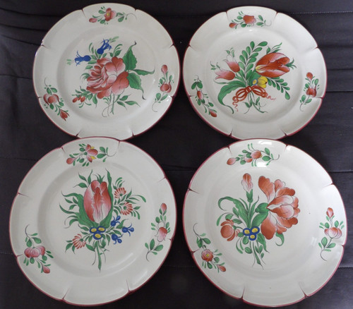 Serie assiettes faïence - assiettes,