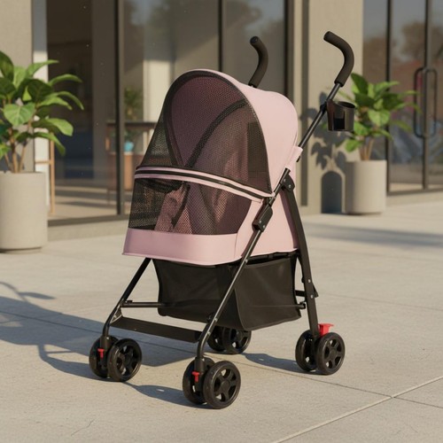 Poussette chien pliable - poussette,