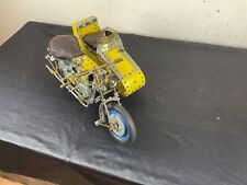 MECCANO gros MOTO side car avec engrenage L37 cm