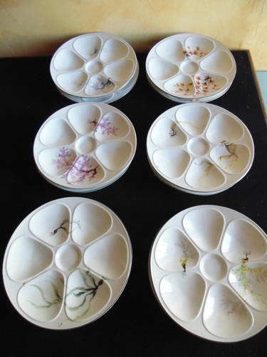 Assiettes huitres - 12,