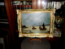 SUPERBE  TABLEAU   "  MARINE  " -   SIGNE