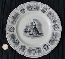 Assiette XIXème "Le