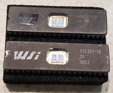 Qty 2 WSI 57C257-70 - Integrated Circuit  32Kx8 EPROM