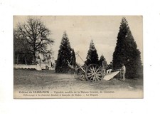 CPA -33- Château du GRAND PUCH - Vignoble - défonçage a la charrue - animée