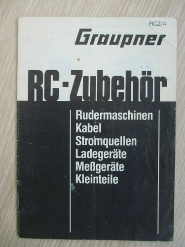 Graupner prospekt katalog - prospekt,