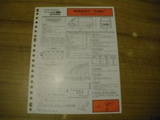 FICHE TECHNIQUE RENAULT TRAFIC Propulsion essence 1647 cm3