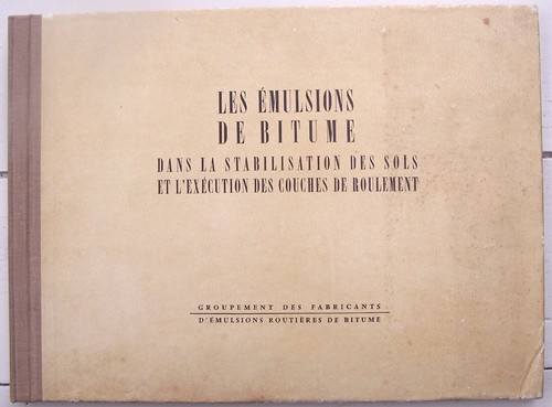 Les emulsions bitume dans - les, du