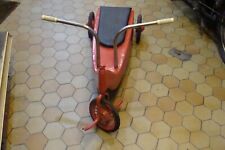 cyclo rameur vintage rouge en tôle 