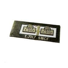 Plaques pour locotracteur