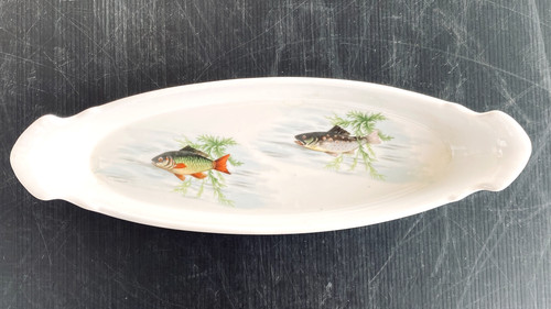 Ancien plat poisson - plat, a