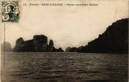 Cpa vietnam tonkin baie - -,