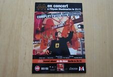 1999  M.  MATHIEU CHEDID CONCERT ELYSEE MONTMARTRE CARTE POSTALE