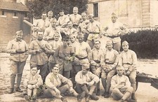 RPPC carte photo militaria groupe de militaires 109e Régiment d'Infanterie n1