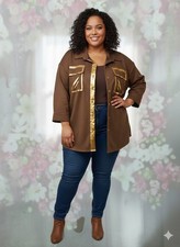 chemise  chic effet daim