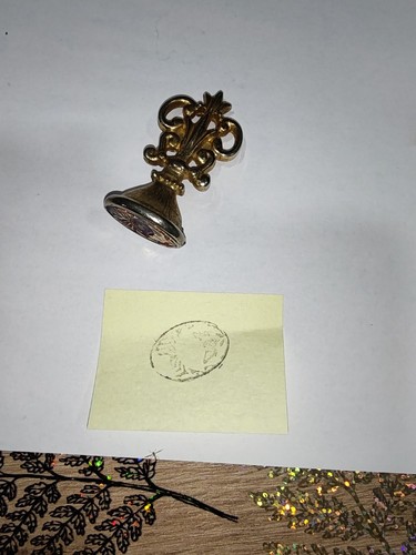 Ancien cachet cire seau - de,