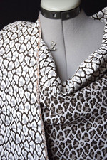 KENZO.Sublime jacquard  dble face motif tachiste leopard panthère crème noisette