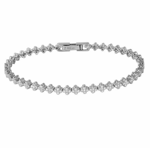 Argent sterling micro pavé - argent, cz