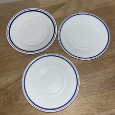Lot De 3 Sous Tasse Porcelaine D’Auteuil Ligne Marine Création Jacques Lobjoy Fr
