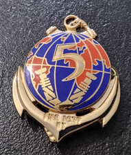 Insigne Militaire 5èm RIAOM Djibouti TDM Coloniale A.Bertrand Atlas (C11)