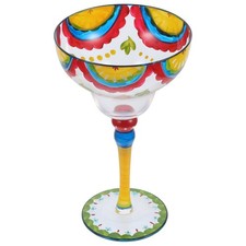  Verre à vin peint à la