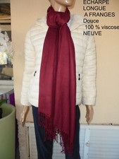 ECHARPE D'HIVER UNI  BORDEAUX