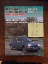 REVUE TECHNIQUE Renault 5 Supercinq Express R5 0.9 1.0 1.1 1.2 1.4 TS GTS TSE
