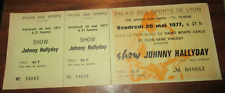 Johnny-Anciennes places de concert- Numérotées-Palais des sports Lyon-1977