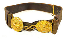 Ancien Ceinturon Porte sabre Militaire Français Artillerie Modèle 31 + Boucle