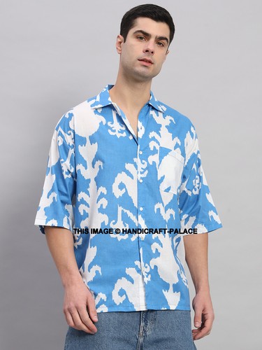 Homme bleu ikat - ikat, coton