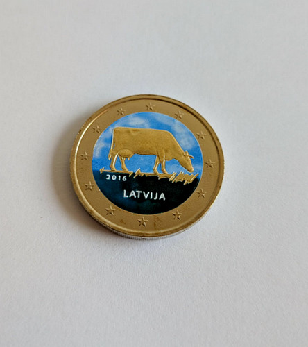 Lettonie 2016 vache brune - lettonie,