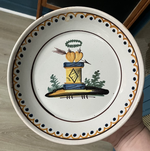 Ancienne assiette faïence - assiette,