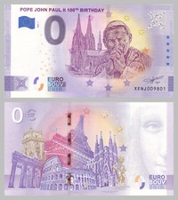 Souvenirschein Pape John Paul