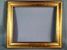 Cadre moderne dorure feuille d'or 42,5x36,5 cm feuillure 35x29 cm C227