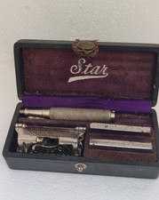 Ancien Rasoir de Sûreté STAR Kampfe Brothers USA Etui d'Origine