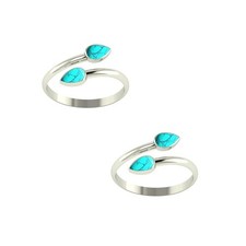 Bague D'orteil En Or Blanc 14K