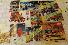 LOT DE 12 lego notice catalogue LEGO LEGOLAND des années  80