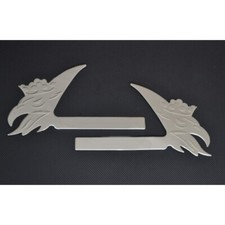 2x Acier Inoxydable Couvre