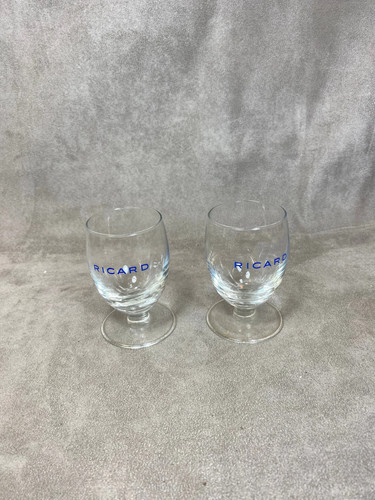 Lot verres ricard - 2, vintage