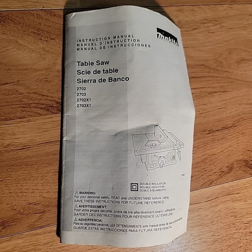 Instruction manual for - , makita