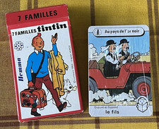 TINTIN / Hergé   JEU DE 7 FAMILLES  HEMMA  LOMBARD 1983  TTBE