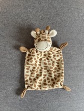 doudou plat girafe beige tâche marron NICOTOY SIMBA TOYS KIABI