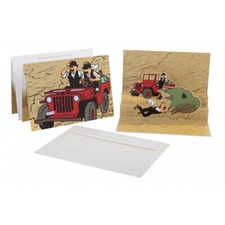 Carte postale Pop-Up Tintin