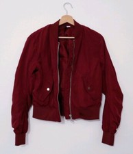 Blouson bomber femme bordeaux 