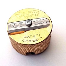 Métal Solide Laiton Taille-Crayon Rond Double Trou Allemagne Made Professionnel