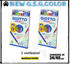 Stylnovo Crayons Effaçables Trousse 10 Crayons Colorés Taille-Crayon Gomme