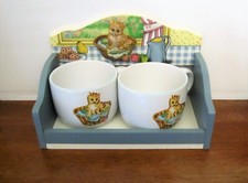 Ensemble vintage 2 tasses CHAT